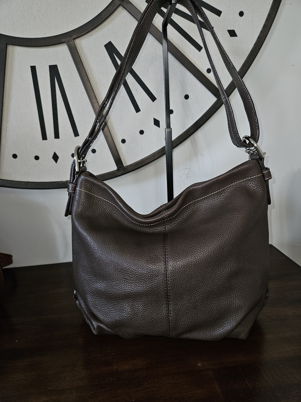 Coach Brown Leather Shoulder Bag - Picture 3 of 9